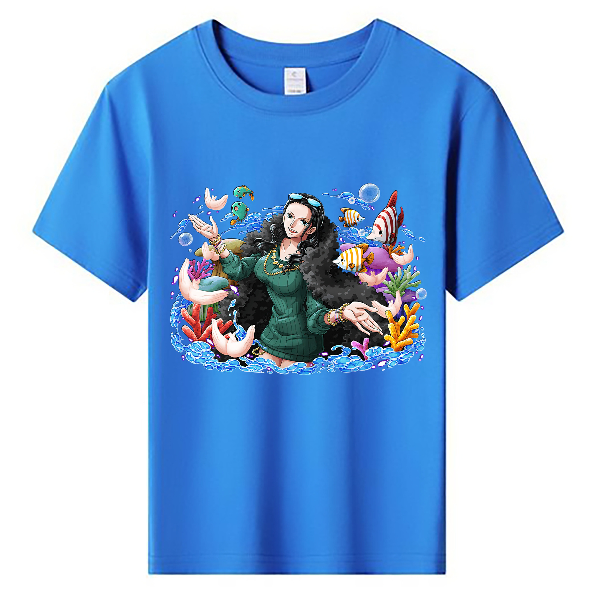 ワンピース ニコ・ロビン ONE PIECE Nico Robin 綿100％キッズTシャツ（フロントプリント）
